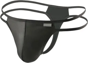 Men's Fashionable And Casual Double Tied Leather Breathable And Underwear Exotic Food High Waist Plus Size Lingeries