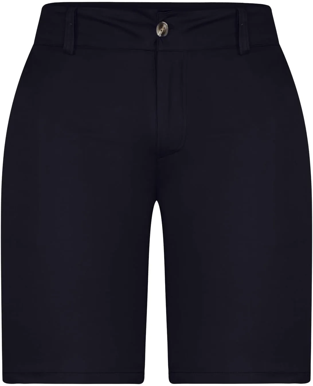 Men's Shorts Casual Chino Pants Straight Leg Slim Fit Work Trousers Waistband Button Plain Bermuda Shorts with Pockets