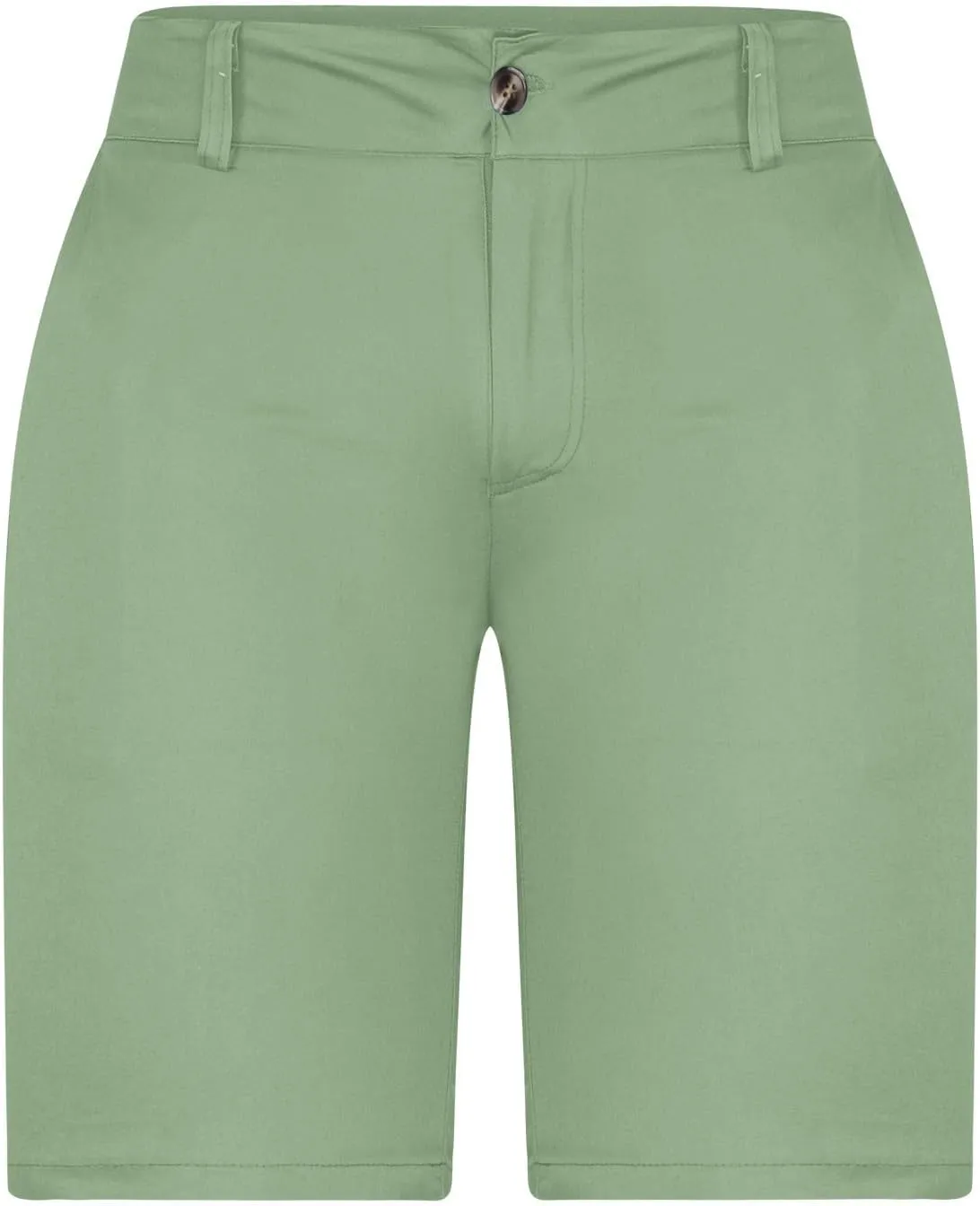 Men's Shorts Casual Chino Pants Straight Leg Slim Fit Work Trousers Waistband Button Plain Bermuda Shorts with Pockets