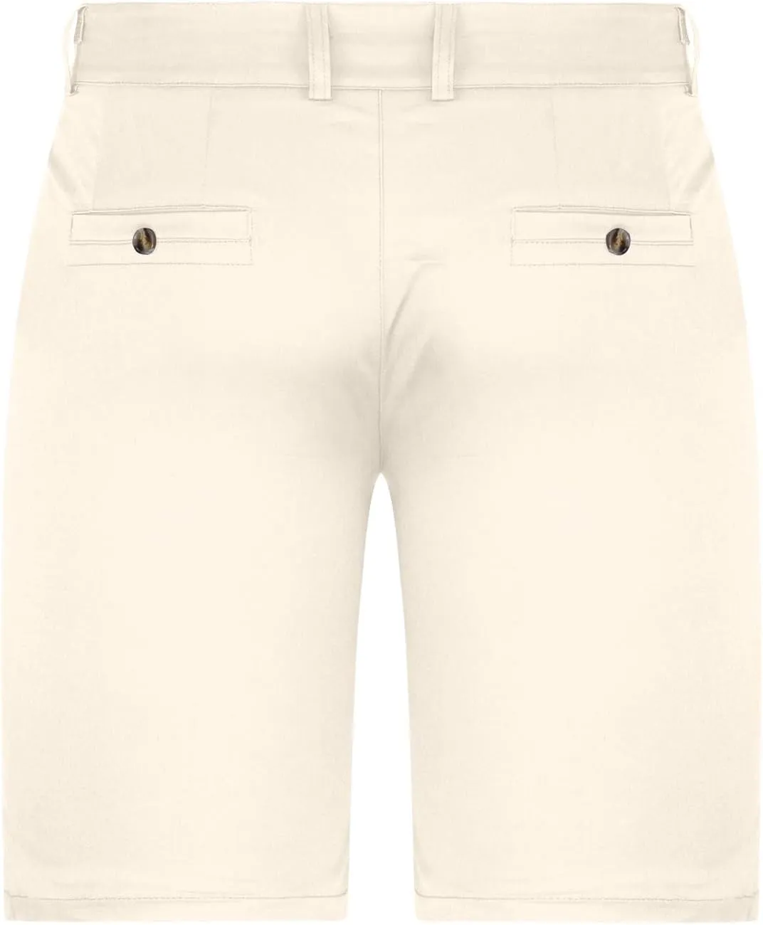 Men's Shorts Casual Chino Pants Straight Leg Slim Fit Work Trousers Waistband Button Plain Bermuda Shorts with Pockets