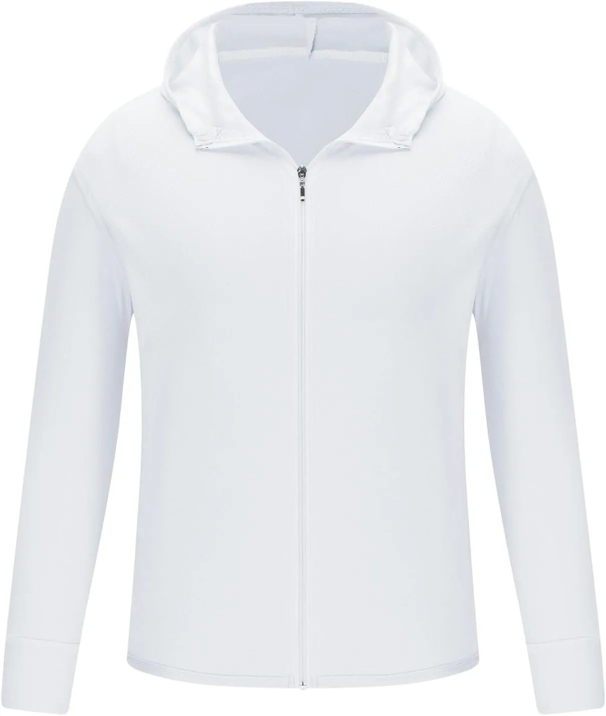 Men's UPF 50  Light Jacket Full Zip Sun Protection Hoodie Long Sleeve Sun Shirts UV Fishing Athletic Performance Shirt