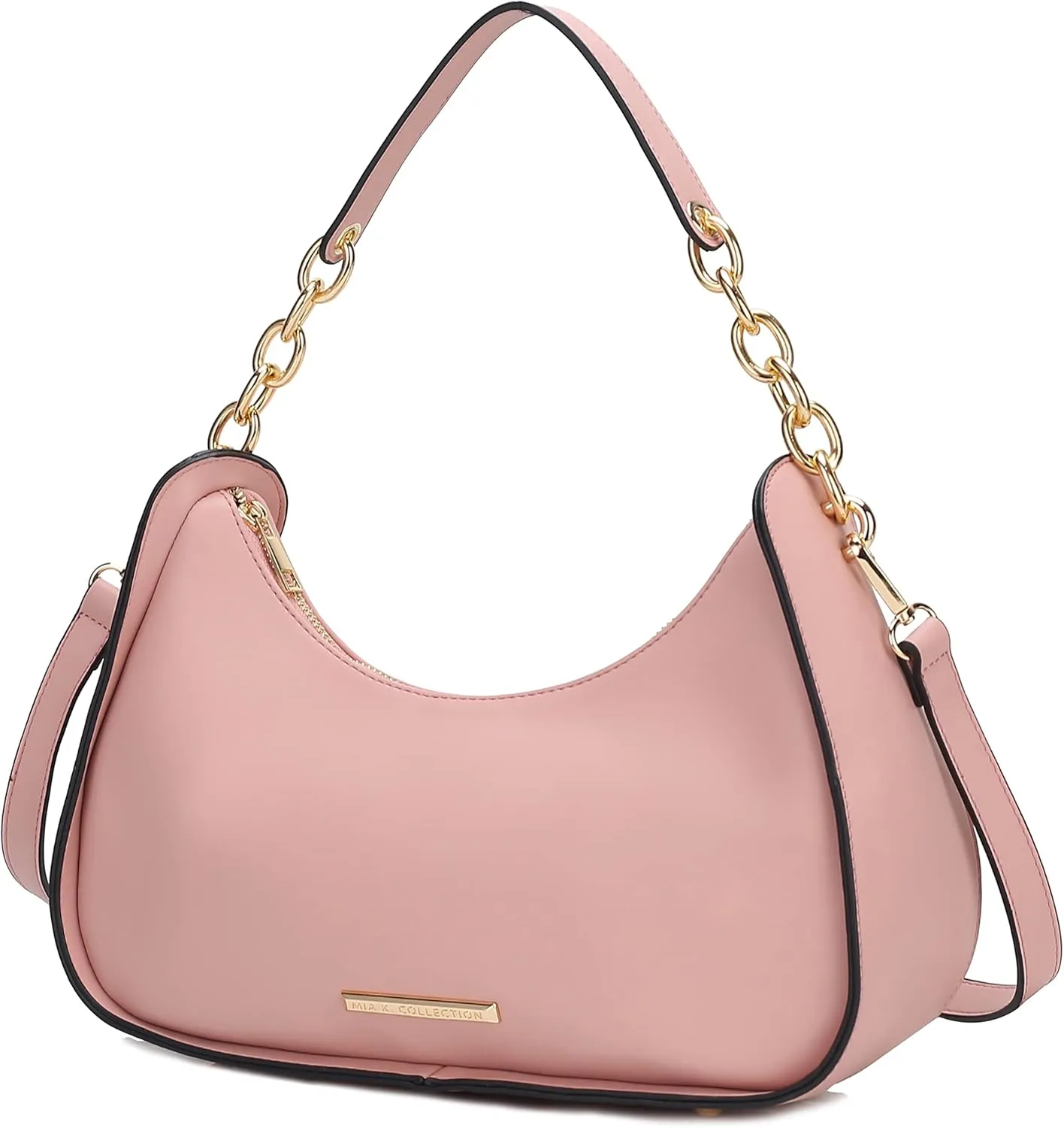 MKF Collection Shoulder Bag for Women, Vegan Leather Hobo Crossover Fashion Handbag Purse