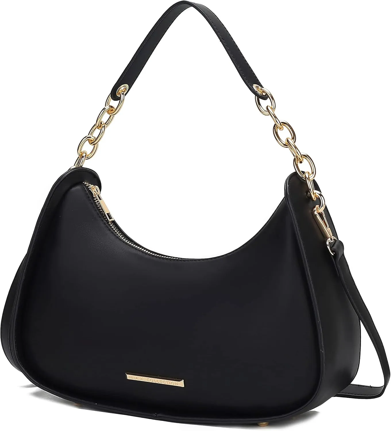 MKF Collection Shoulder Bag for Women, Vegan Leather Hobo Crossover Fashion Handbag Purse