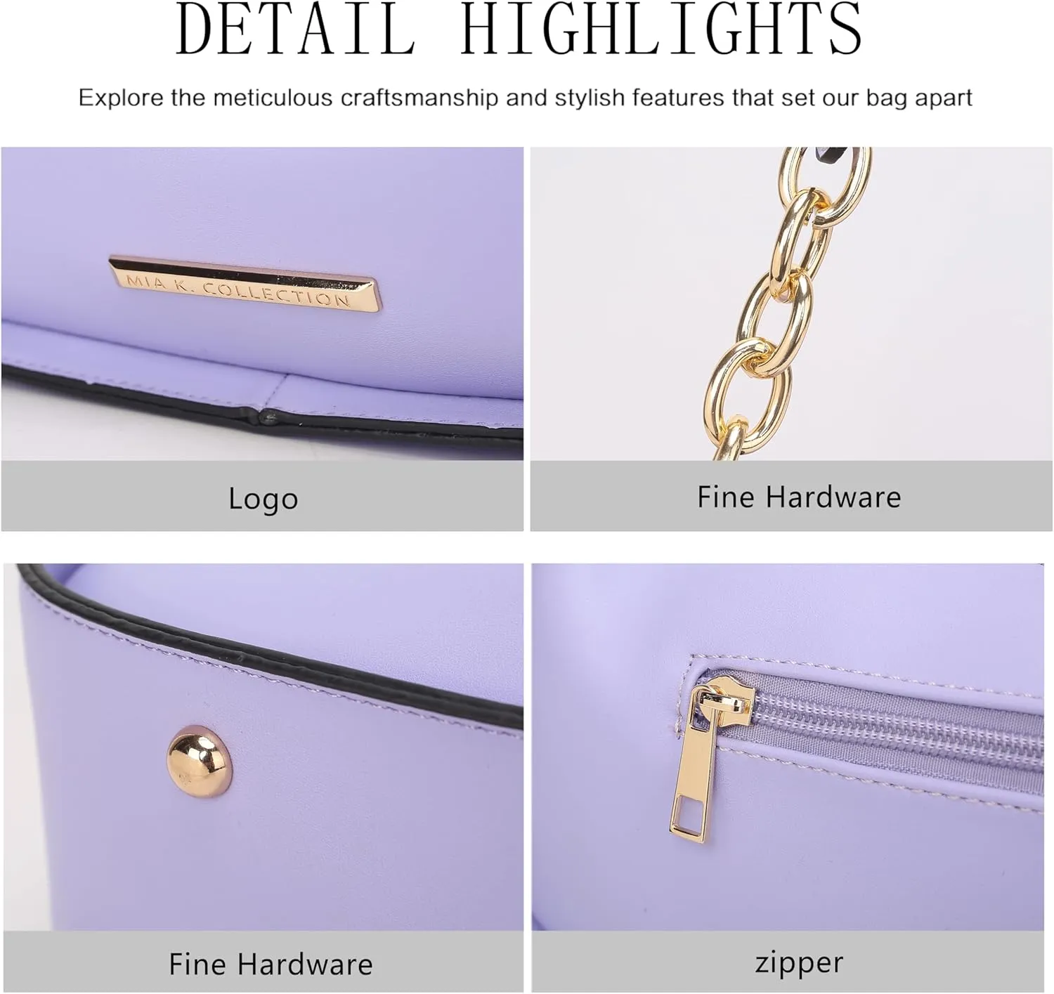 MKF Collection Shoulder Bag for Women, Vegan Leather Hobo Crossover Fashion Handbag Purse