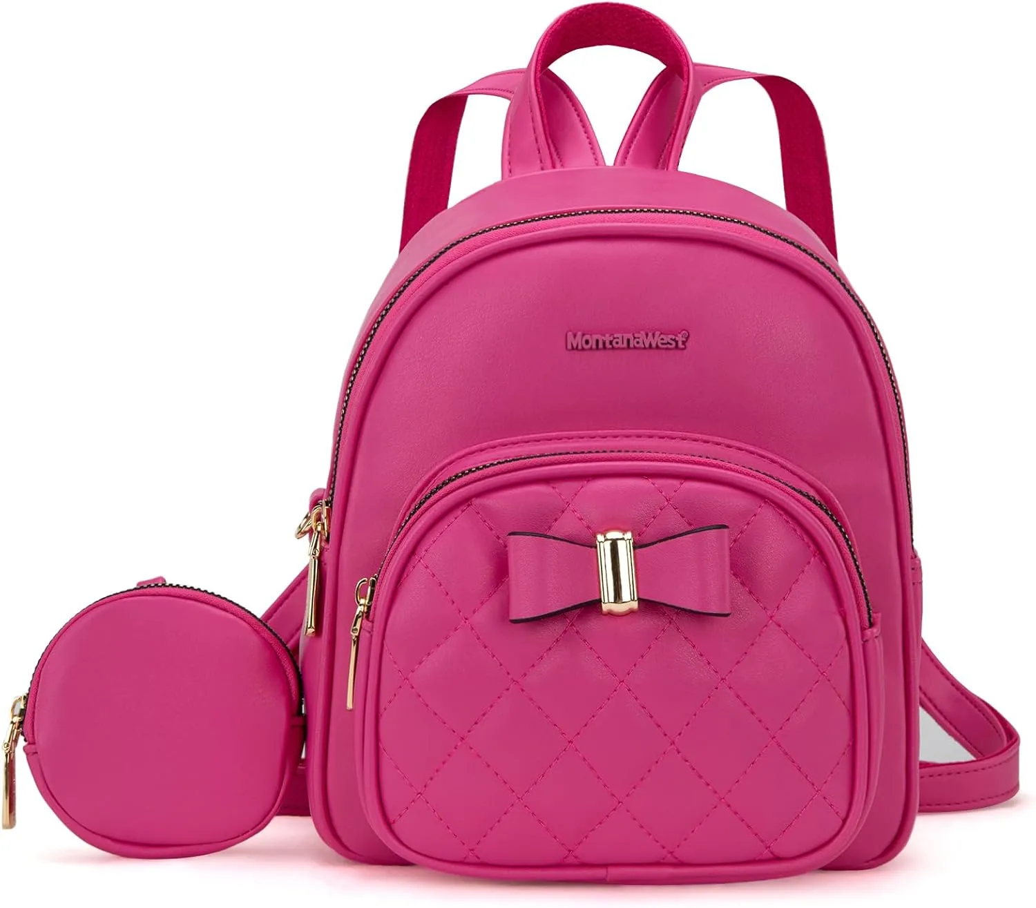 Montana West Mini Backpack Purse Casual Backpacks for Women Gift with a Coin Pounch