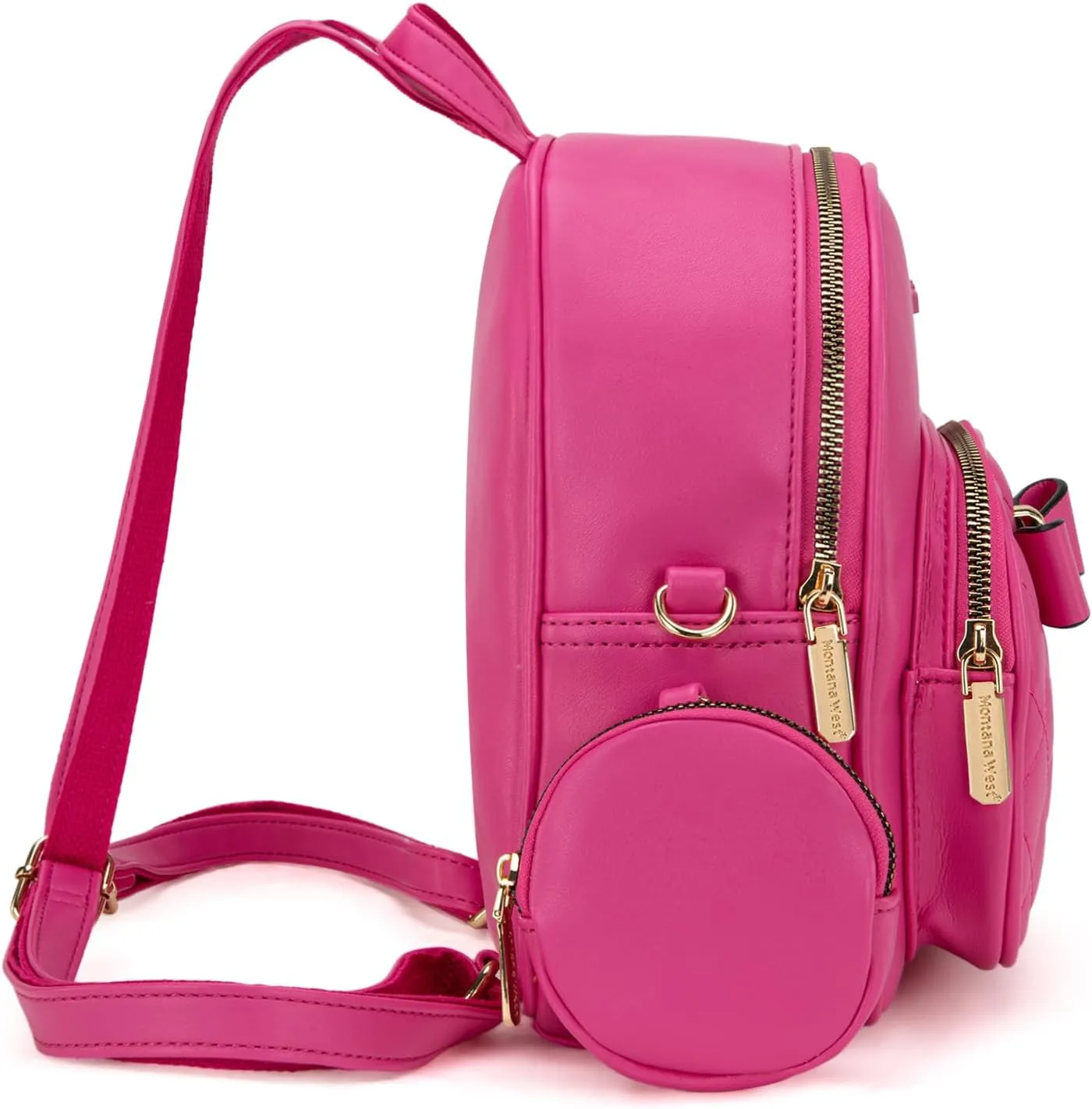 Montana West Mini Backpack Purse Casual Backpacks for Women Gift with a Coin Pounch