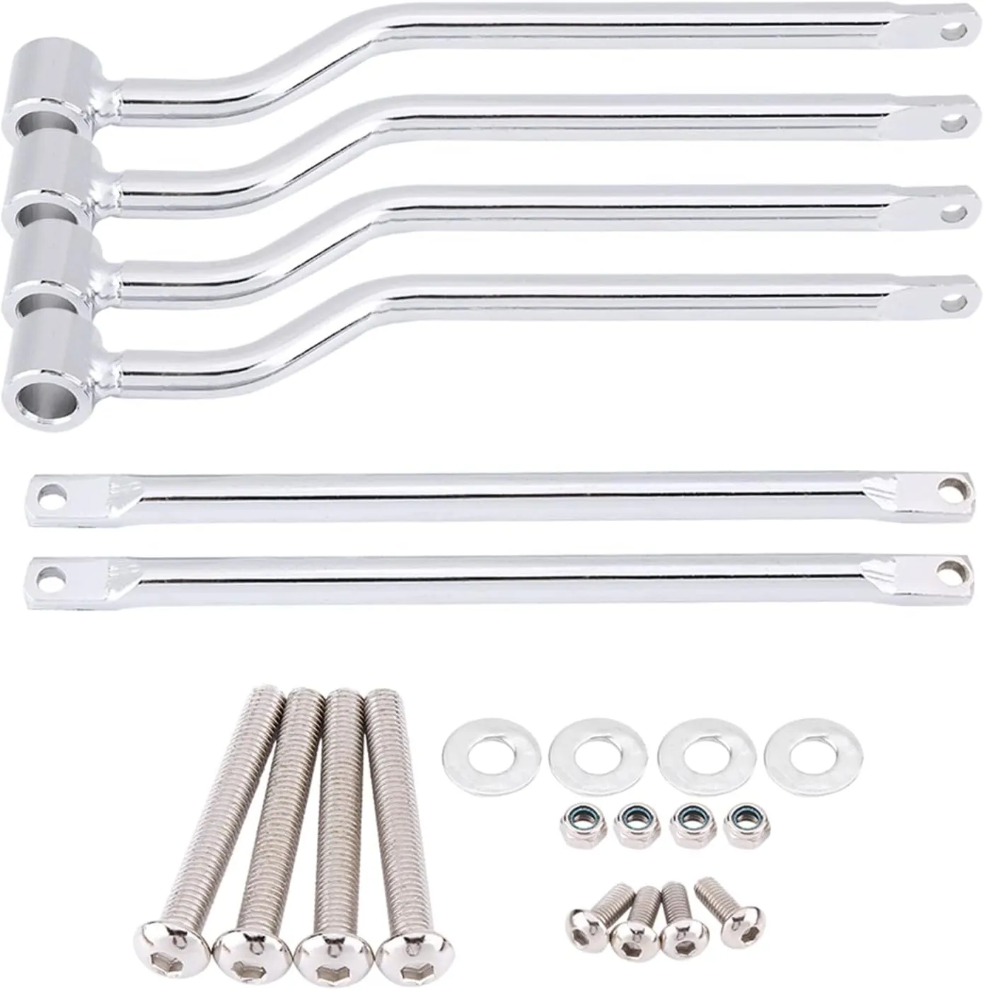 Motorcycle Saddlebag Support Bars Brackets Kit for Suzuki Silver Saddlebag Bars Saddlebag Brackets Saddlebag Brackets