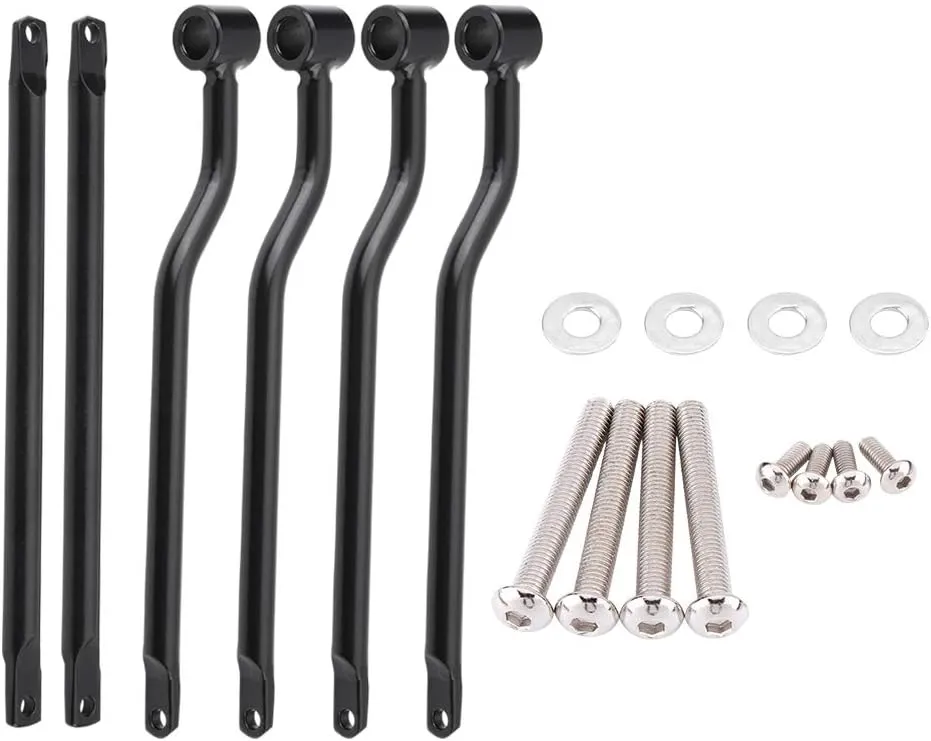 Motorcycle Saddlebag Support Bars Brackets Stainless Steel Saddlebag Mounting Brackets High Rigidity Universal for Black