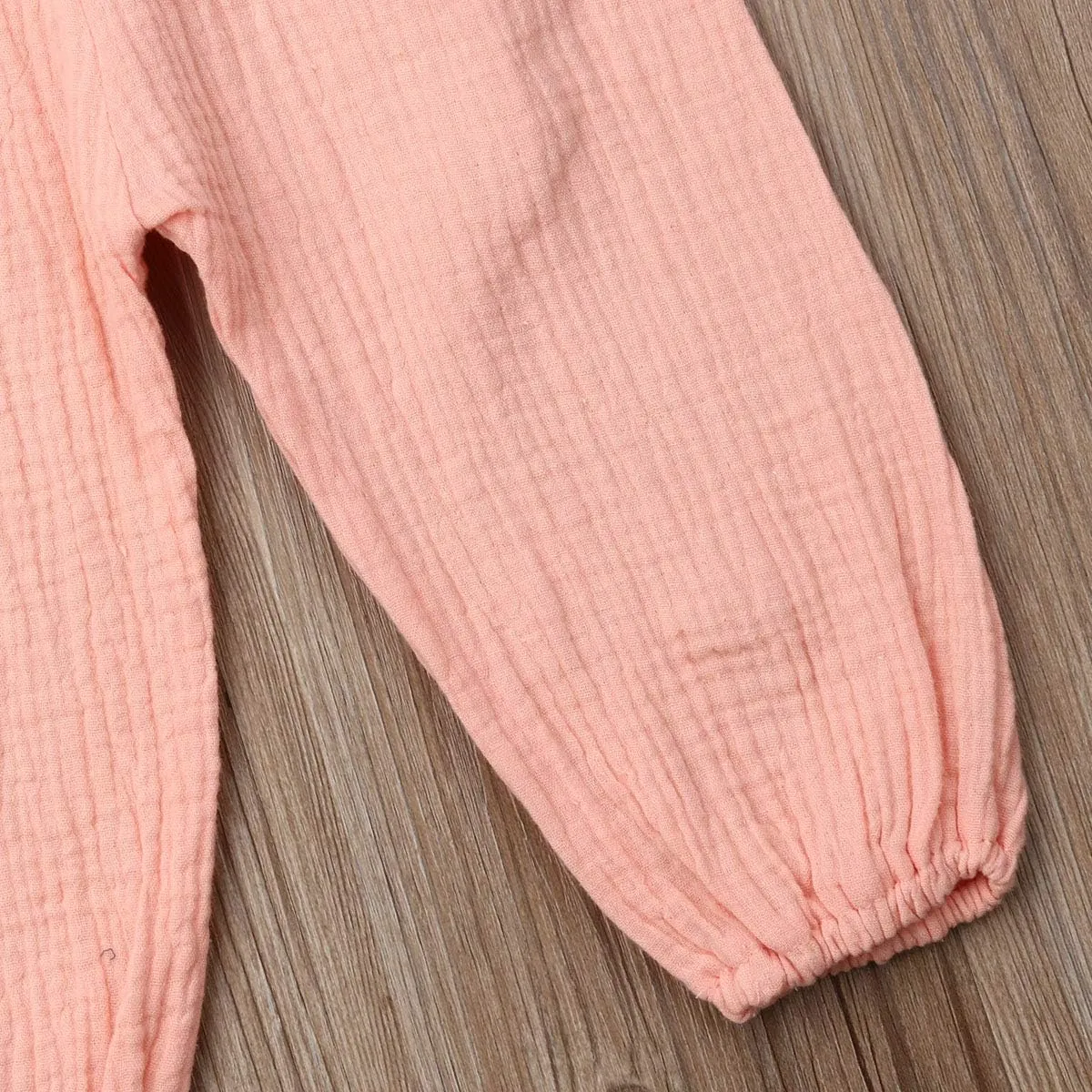 Mubineo Toddler Baby Girl Summer Fall Basic Plain Short Sleeve Cotton Linen Drawstring Romper Jumpsuit