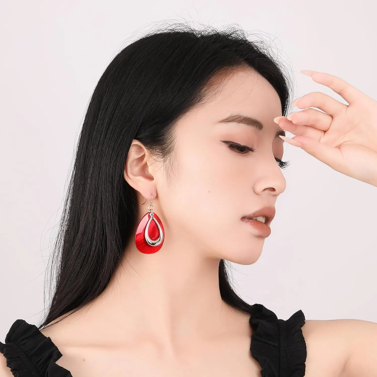 Natural Shell Tear Drop Earrings Trendy Fashion Dangling Earring for Women