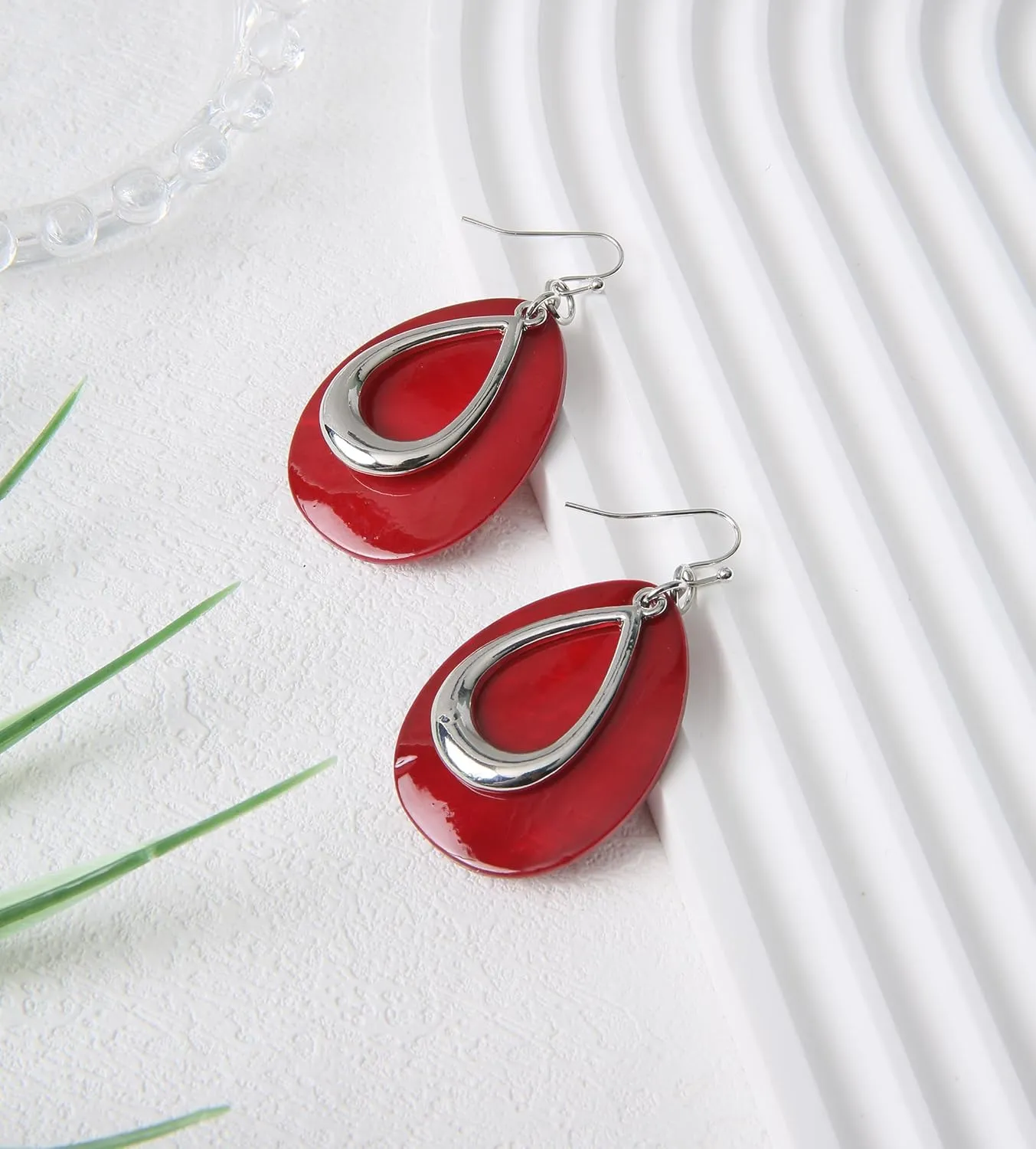 Natural Shell Tear Drop Earrings Trendy Fashion Dangling Earring for Women