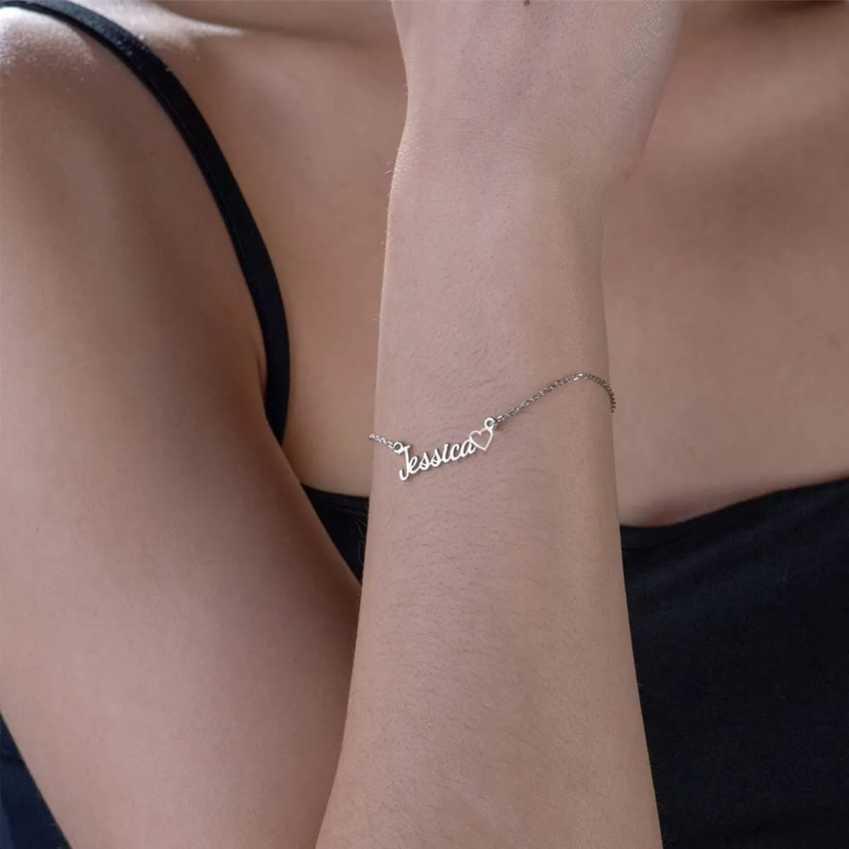 Novgarden Personalized Ankle Bracelets for Women, Sterling Silver Women Beaded Name Anklets with Cuban Chain Link Custom Bracelets Summer Beach Jewelry for Teen Girls