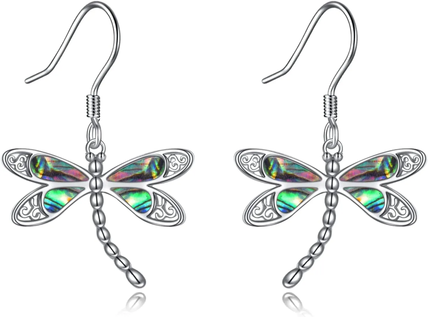 ONEFINITY Sterling Silver Dragonfly Dangle Drop Earrings - Dragonfly Jewelry for Women
