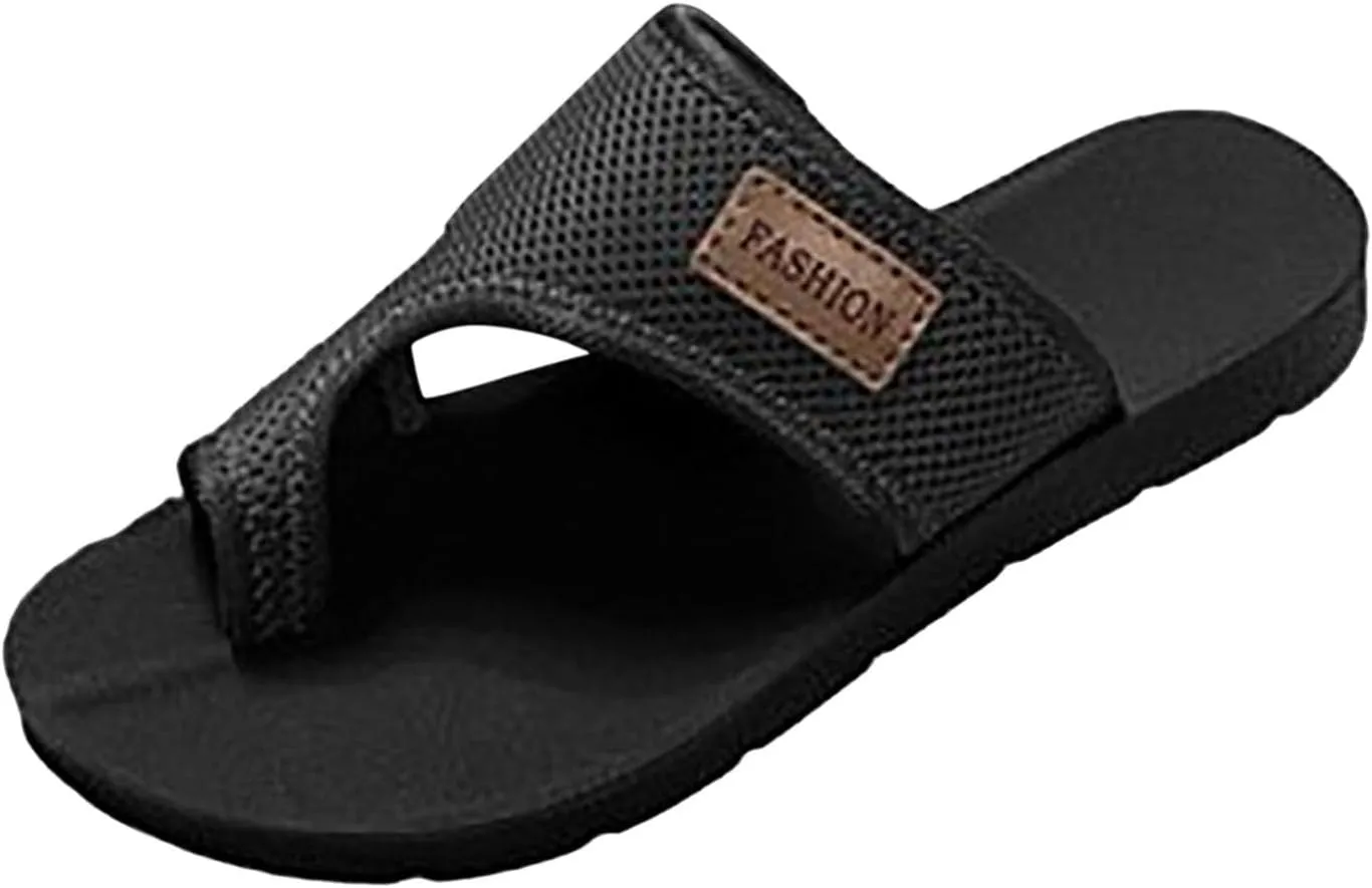 Open Toe Sandals for Women 2025 Arch Support Elastic Adjustable Straps Sandals Summer Vacation Beach Walking Shoes