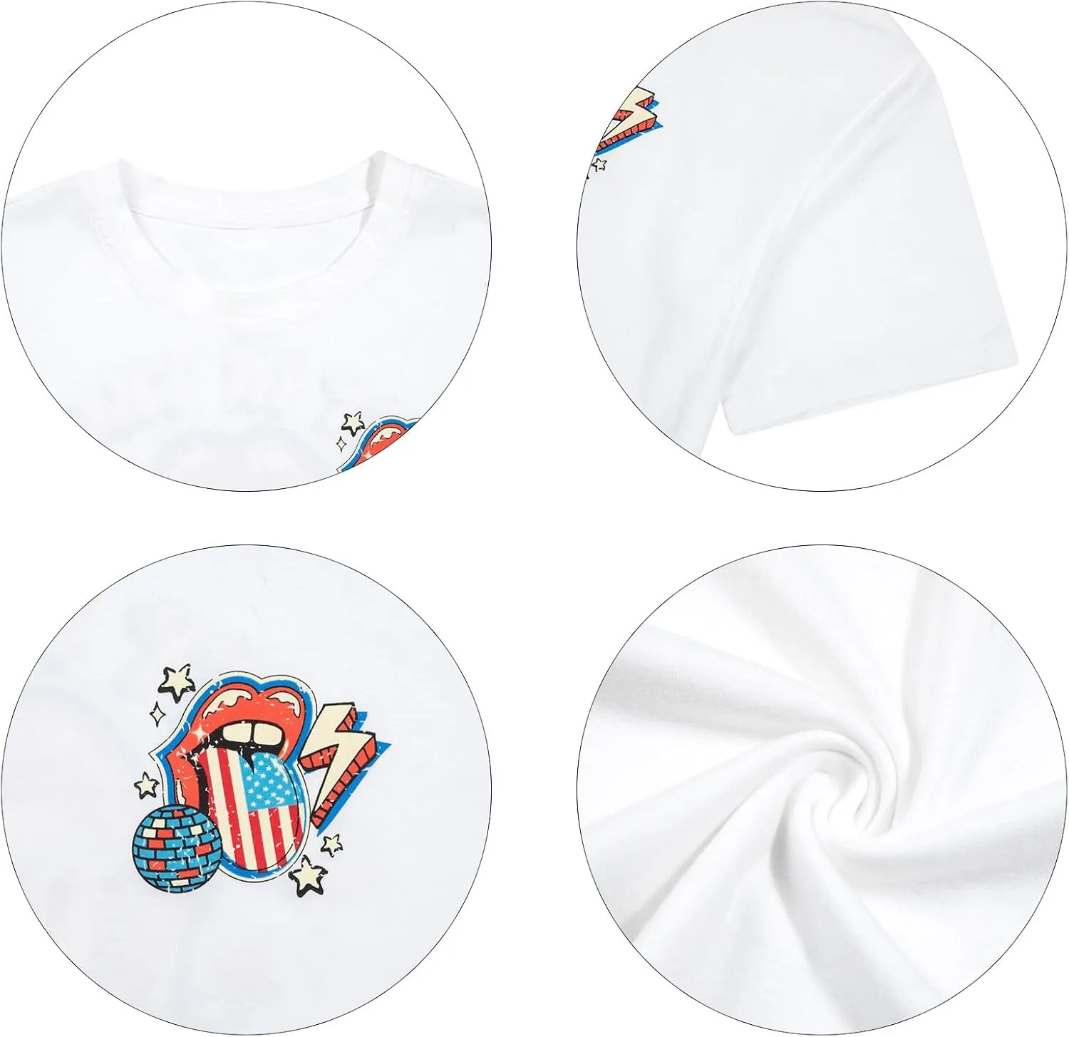 Party in The USA T-Shirt Women 4th of July Independence Day Shirts Funny Patriontic Graphic Short Sleeve Tee Tops