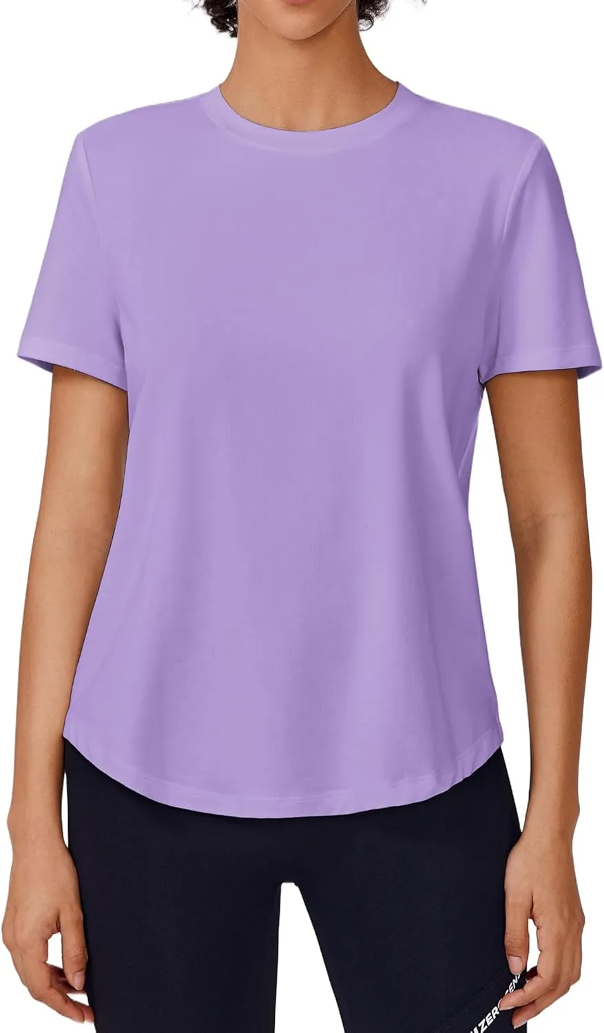 PINSPARK Soft Workout Tops for Women Short Sleeve UPF Sun Shirt Quick Dry Athletic Yoga Shirts Gym Hiking Beach Fishing Top