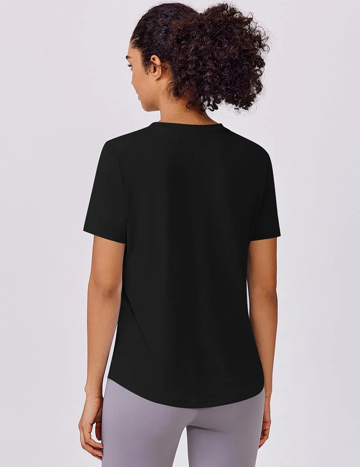 PINSPARK Soft Workout Tops for Women Short Sleeve UPF Sun Shirt Quick Dry Athletic Yoga Shirts Gym Hiking Beach Fishing Top