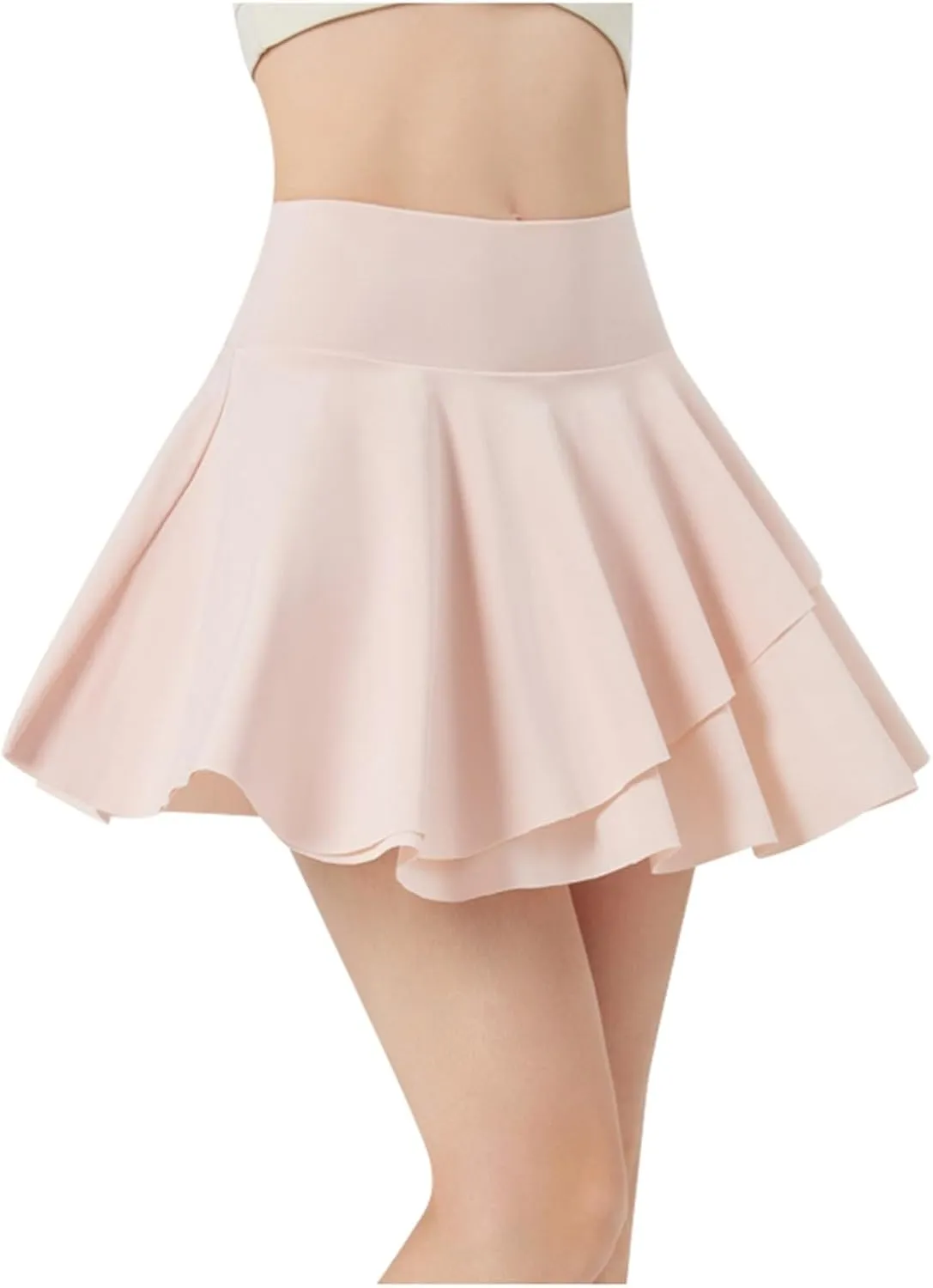 Pleated Tennis Skirt Skorts for Women Summer Trendy High Waisted Stretchy Skirt Athletic Lightweight Flowy Yoga Golf Skorts