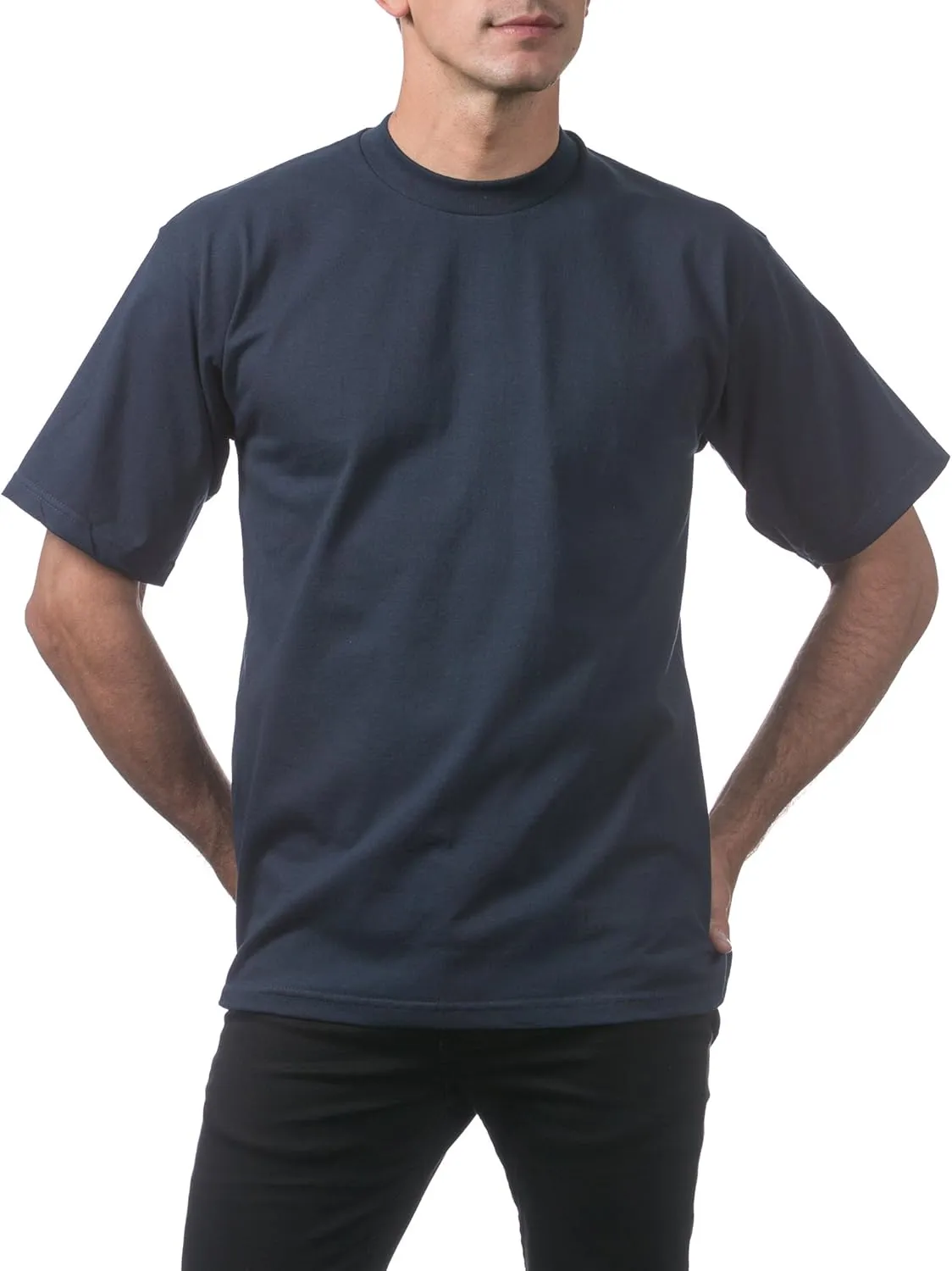 Pro Club Men's 3-Pack Heavyweight Cotton Short Sleeve Crew Neck T-Shirt