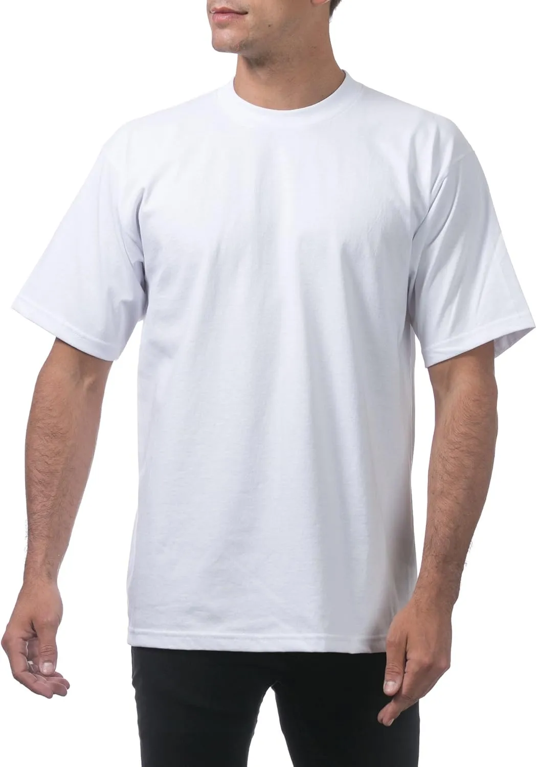 Pro Club Men's 3-Pack Heavyweight Cotton Short Sleeve Crew Neck T-Shirt