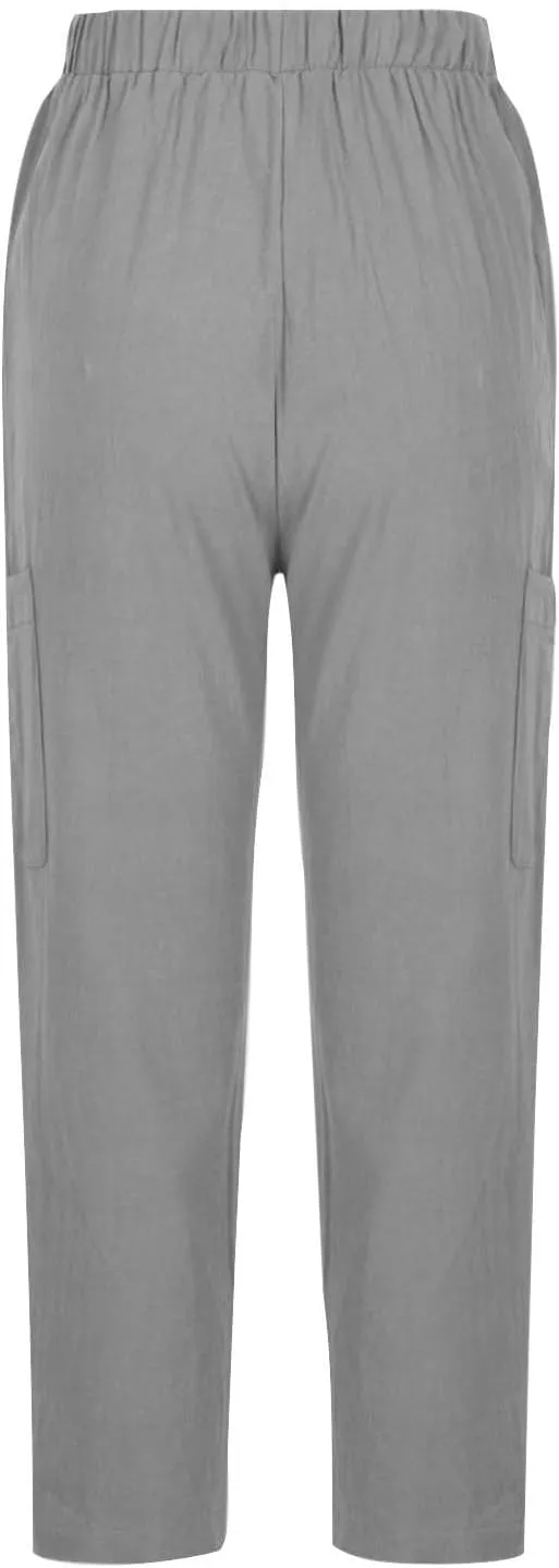 PTOLOCIF Linen Pants Women Summer,Baggy Linen Pants Summer Lightweight High Waist Palazzo Pants Loose Straight Leg Pants