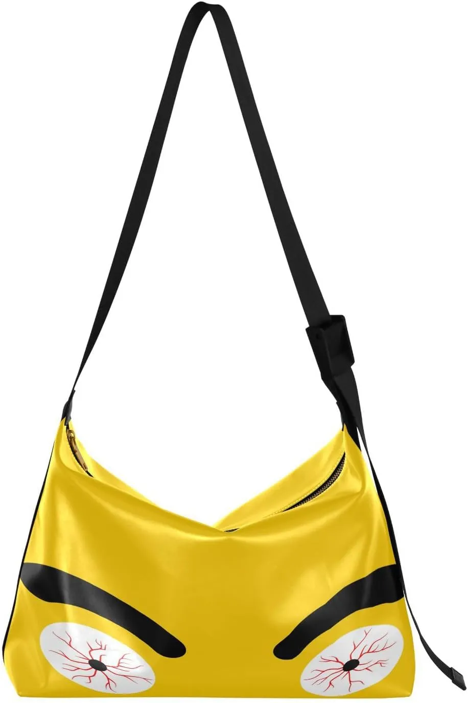 Red Eye Isolated Hobo Crossbody Bags for Women Leather Large Shoulder Bag Cross Body Funny Trendy Womens Tote Bags Handbag for Travel Shopping
