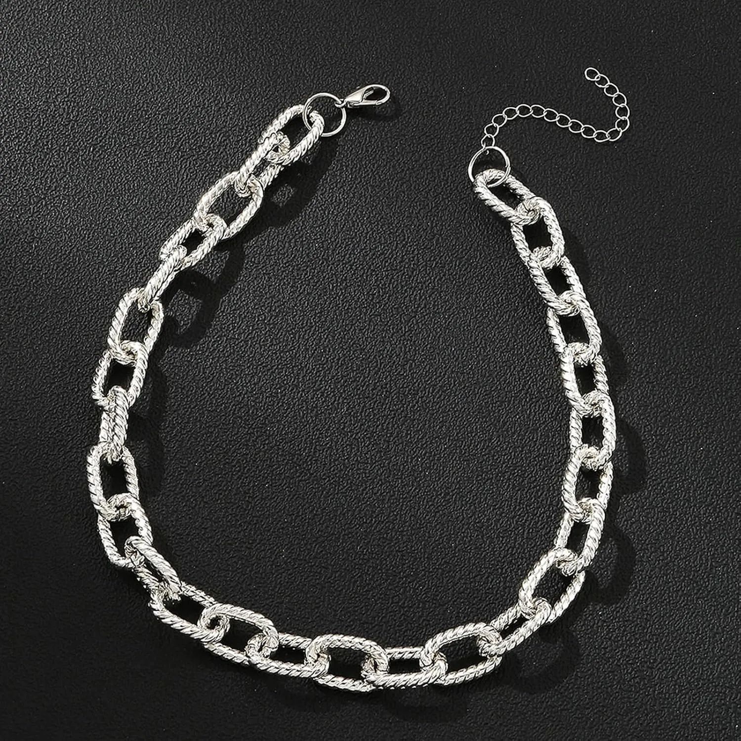 Roe Dolph Chunky Gold Necklace Chunky Necklaces for Women Statement Necklace Gold Charm Necklace Punk Cuban Link Chain Necklace Chain Necklace Aesthetic Jewelry for Women