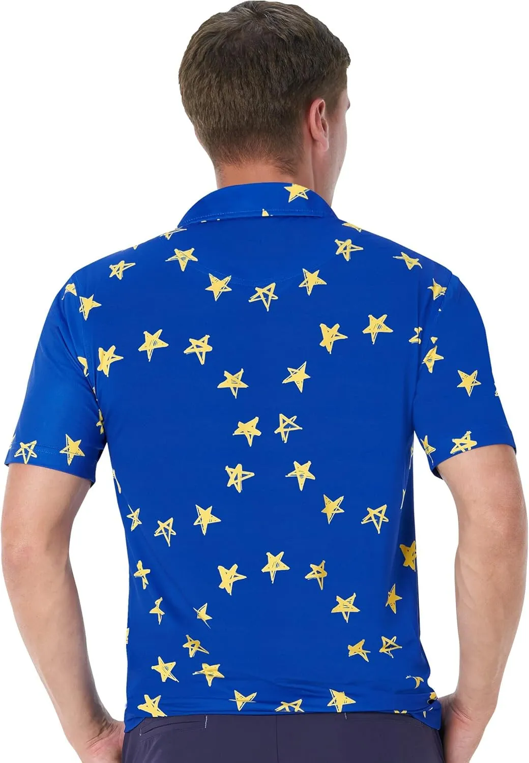 Royal & Awesome Golf Shirts for Men, Golf Polos for Men, Crazy and Funny Shirts for Men's, Bright, Colorful Design