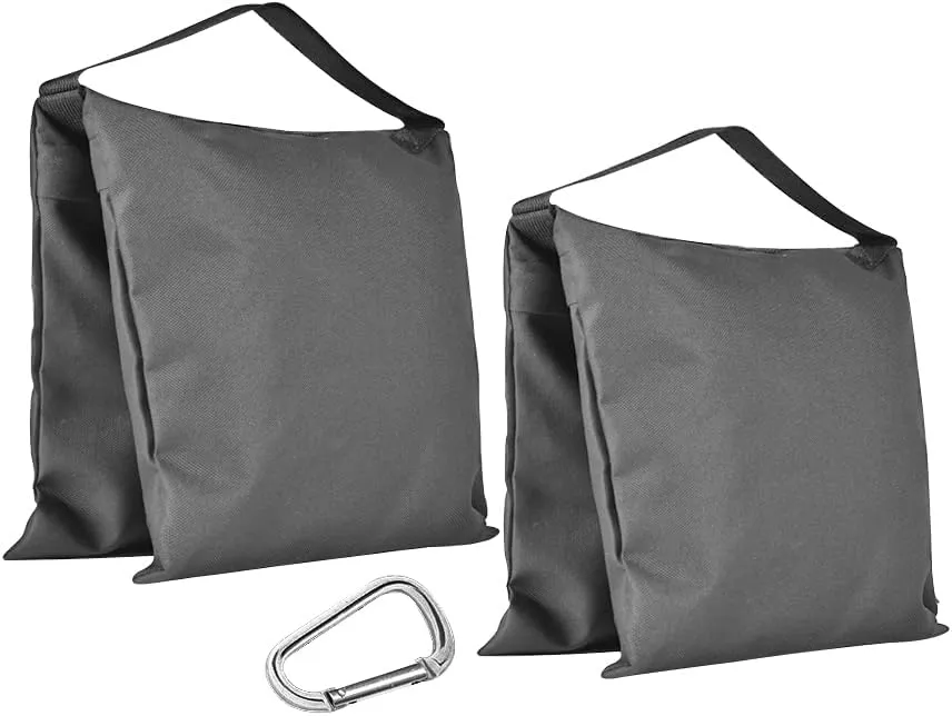 Sandbags Weight Bags for Photography Video Equipment, 2 Pack Heavy Duty Empty Sand Bags for Photo Video Studio Stand, Light Stand Tripod and Jib Arm Mini Camera Crane
