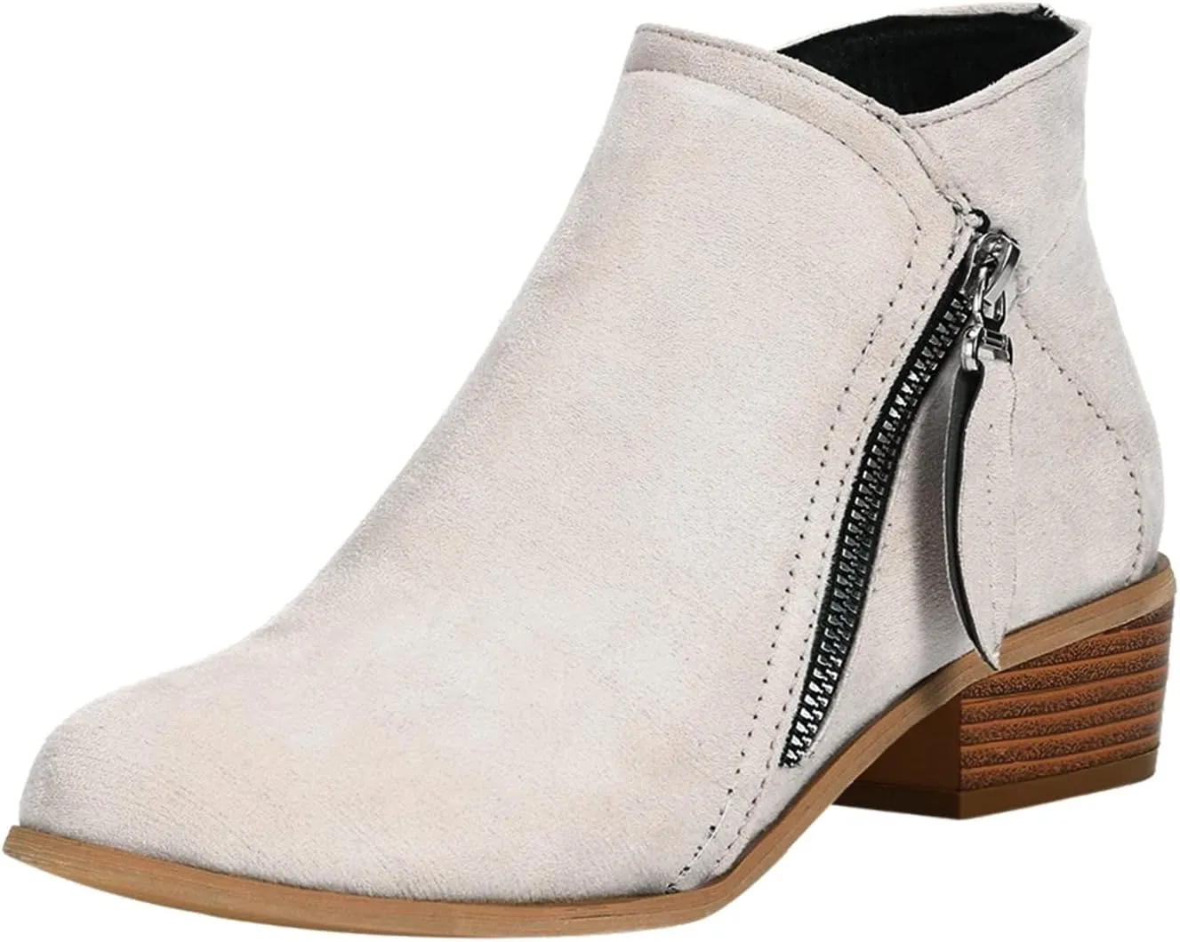 SBGMoSJ Ankle Boots for Women Wide Width Womens Black Lace Up Ankle Boots Low Heel Ankle Boots Wide Width for Women Light Brown Short Cowboy Boots for Women Women's Boots Ankle Blue