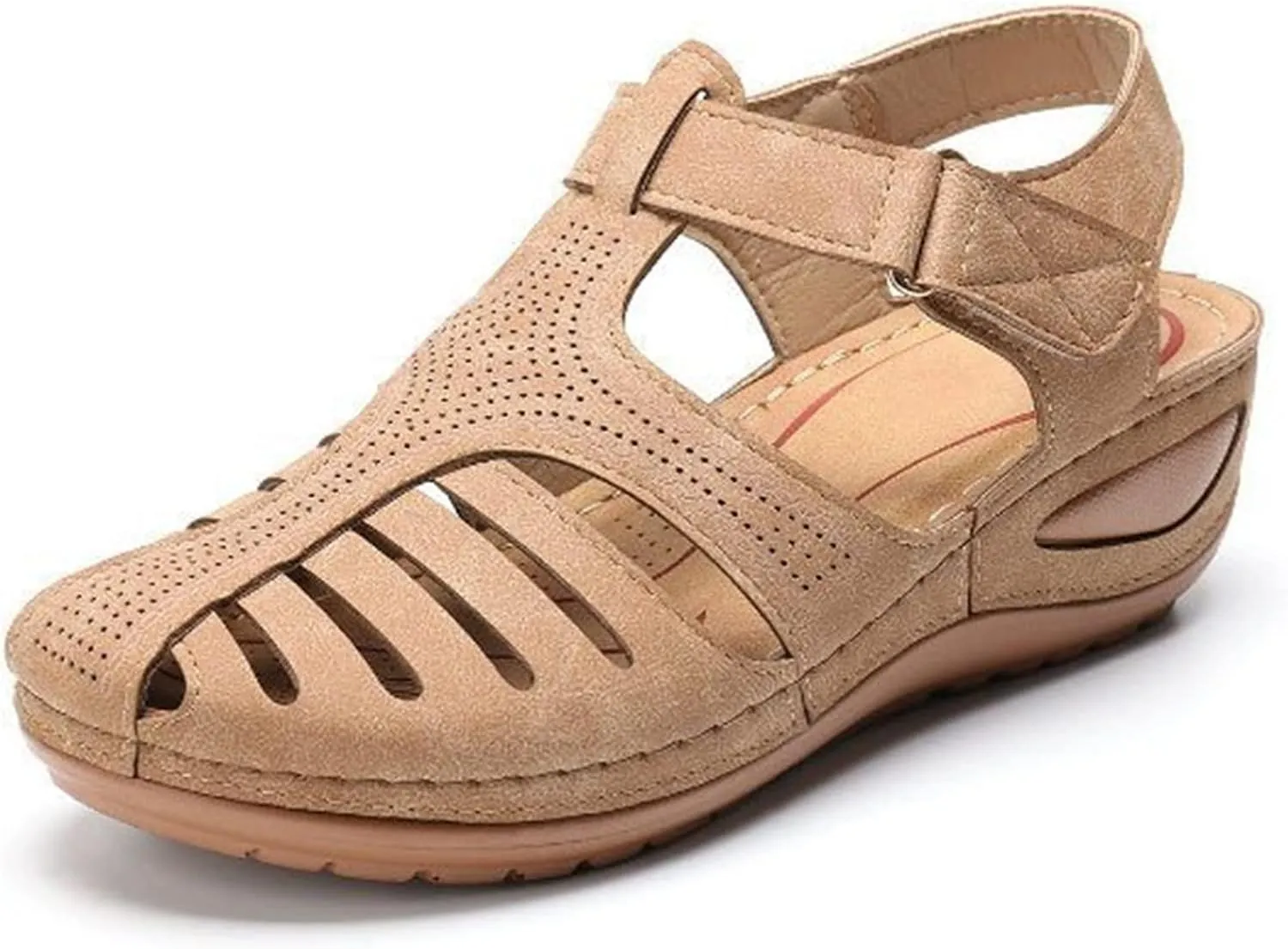 SBGMoSJ Dressy Orthopedic Sandals Black Slip On Orthopedic Shoes for Women Women's Sandals Wide Width Orthotic Sandals for Women Womens Orthopedic Shoes Slip On Size 13 Womens Sandals