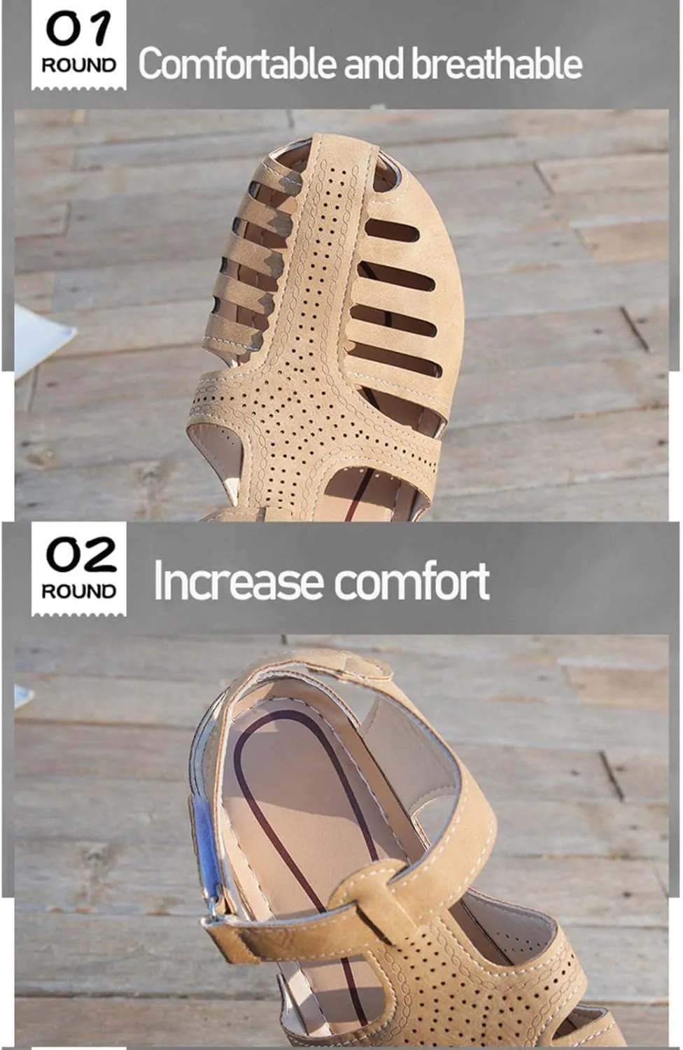 SBGMoSJ Dressy Orthopedic Sandals Black Slip On Orthopedic Shoes for Women Women's Sandals Wide Width Orthotic Sandals for Women Womens Orthopedic Shoes Slip On Size 13 Womens Sandals
