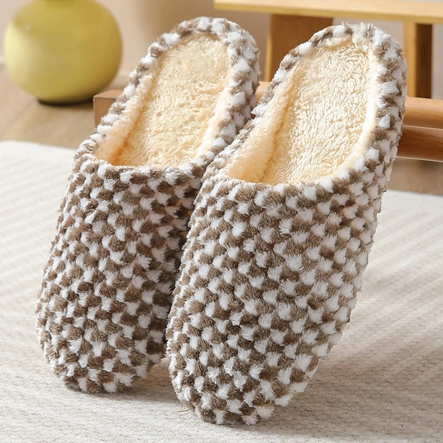 SBGMoSJ Memory Foam Slippers for Women Washable Slippers House Slippers for Men Indoor Outdoor Hotel Slippers Washable Christmas Curtains Gifts for Women 2023