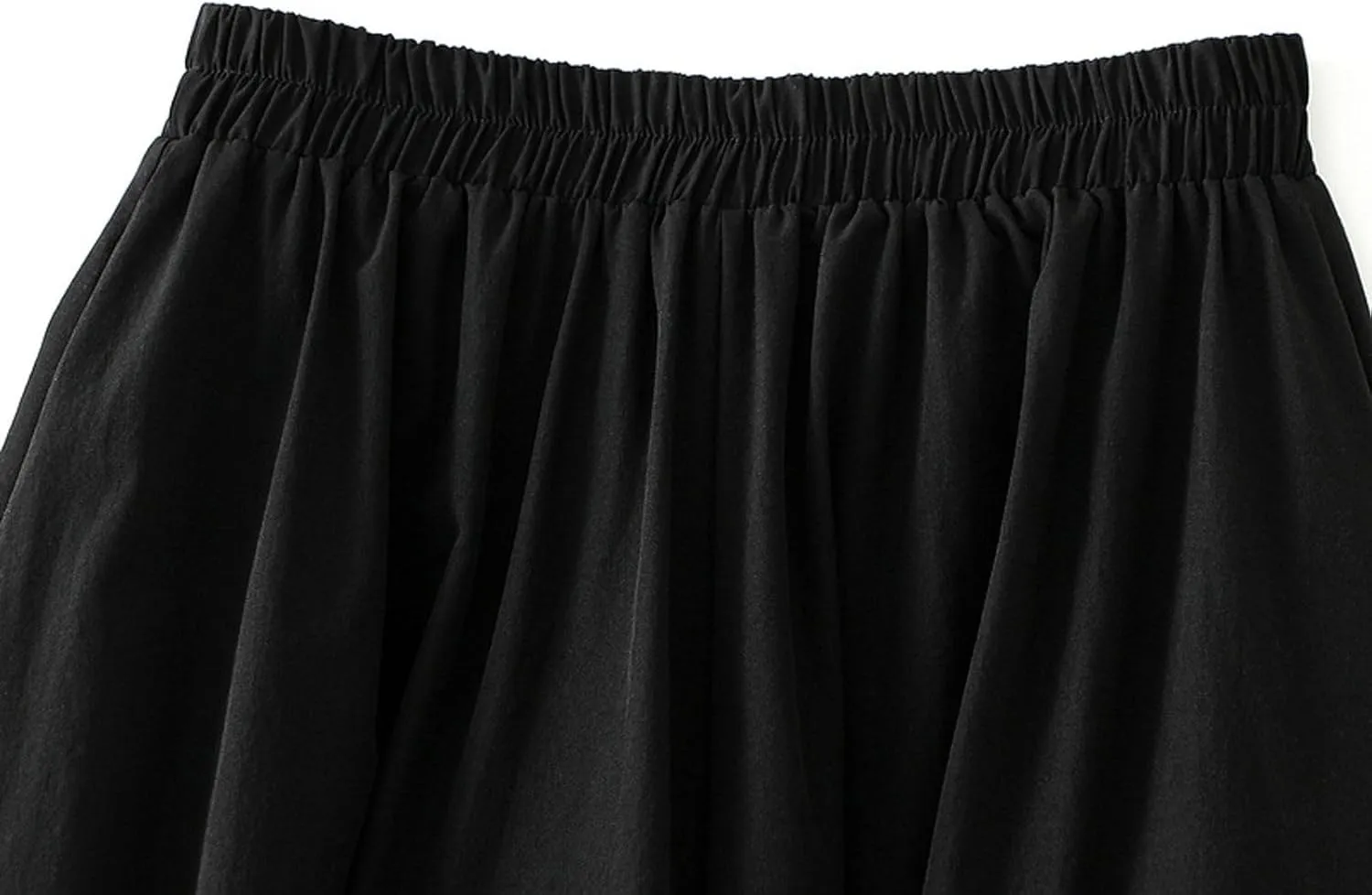 Skirts for Women Asymmetric A-Line Pleated Midi Skirt High Waisted Flowy Skirt with Unique Hemline for Office Casual