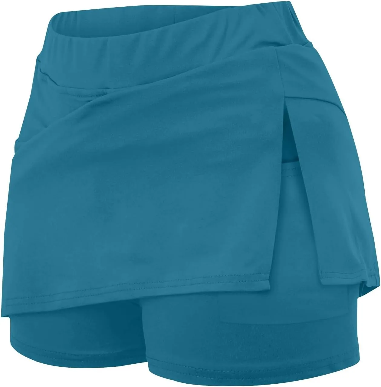 Skorts for Women Dressy High Waist Soft Lightweight Casual Tummy Control Skirt Plus Size Tennis Skirt with Pockets