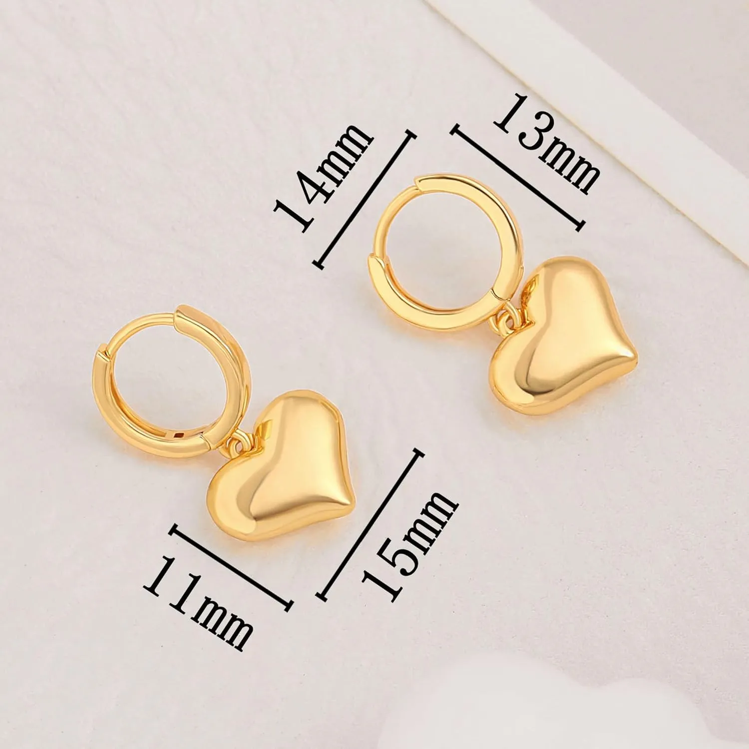 Small Gold Huggie Hoop Earrings Shell Pearl Drop Dangle Post Earrings Hanging Lightweight Handmade Jewelry for women