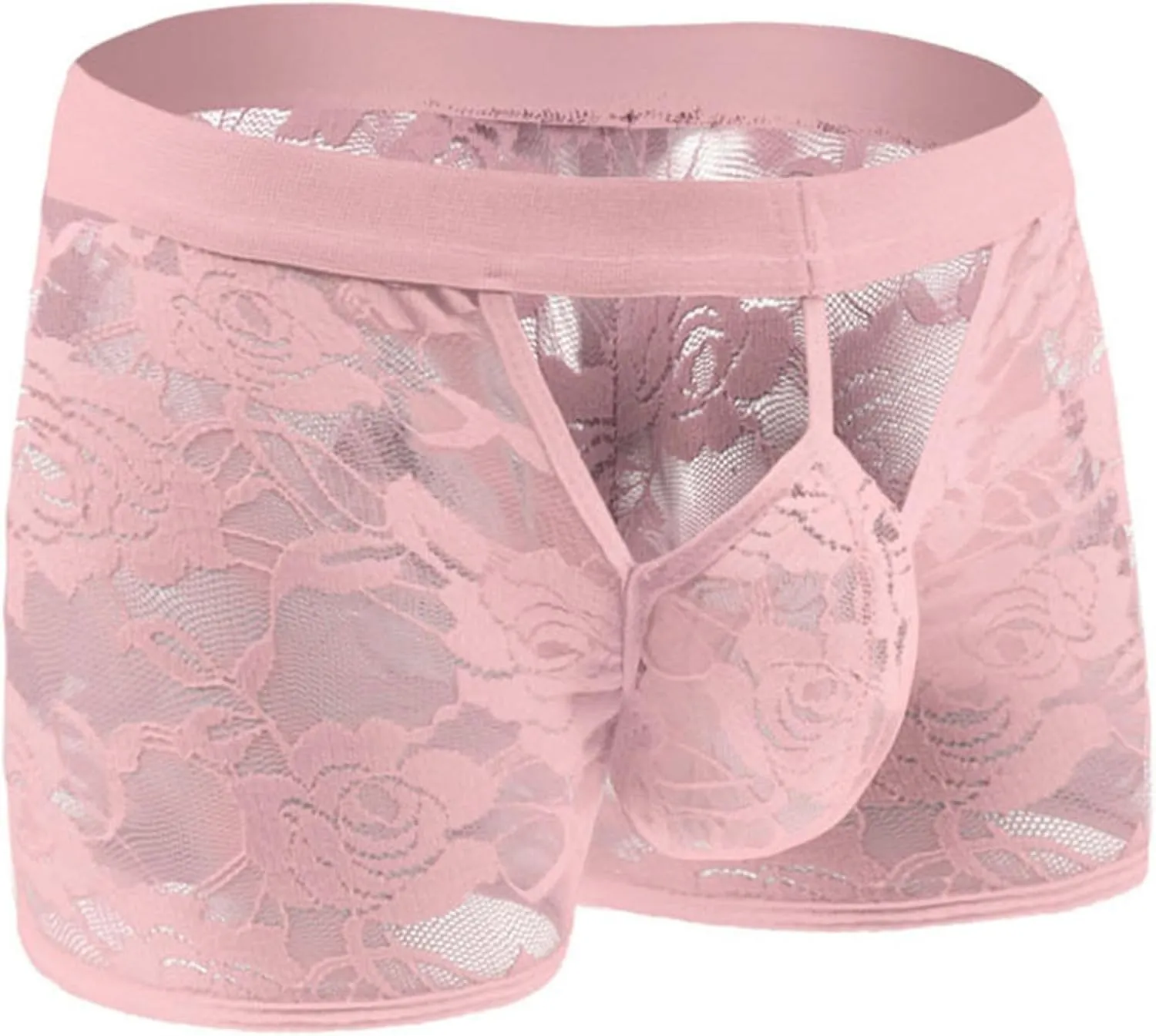Solid Briefs for Men Floral Embroider Low Rise Elastic Waist Breathable Panties Hollow Underpants Daily Wear 2025