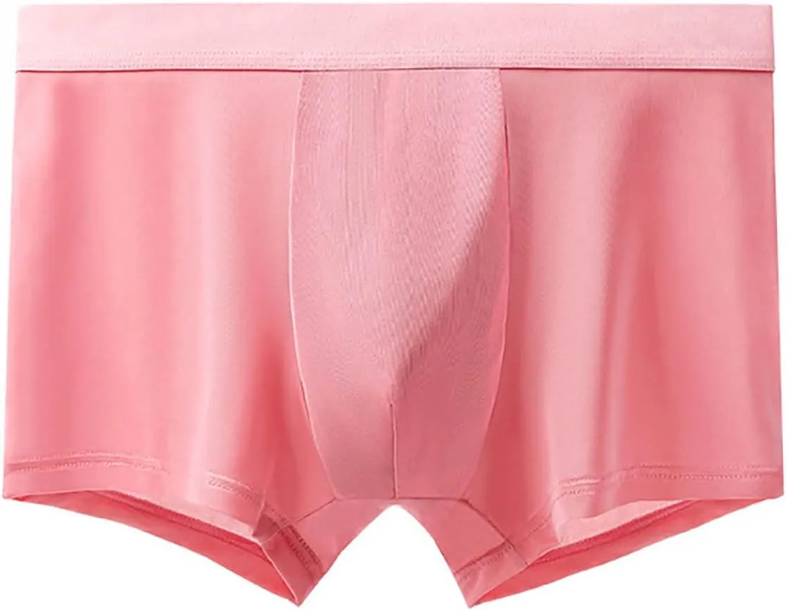 Stretch Briefs for Men Low Rise Athletic Elastic Waist Breathable Brief Solid Ice Silk Underwear Soft Panties 2025