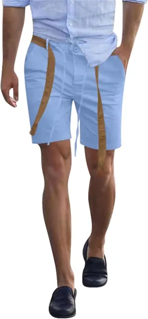 Summer Chino Shorts for Mens Fashion 2024 Solid Hipster Short Soft Casual Lace Up Short Pants with Pockets Slim Fit Shorts