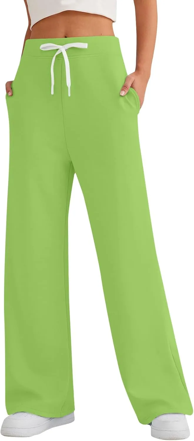 Sweatpants Women 2023 Fashion Fall High Waist Drawstring Cargo Pants with Pocket Casual Straight Yoga Jogging Pants