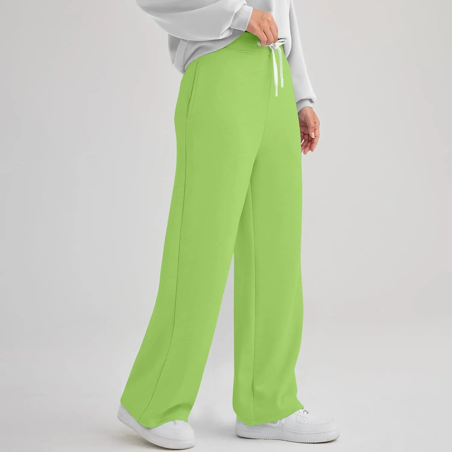 Sweatpants Women 2023 Fashion Fall High Waist Drawstring Cargo Pants with Pocket Casual Straight Yoga Jogging Pants