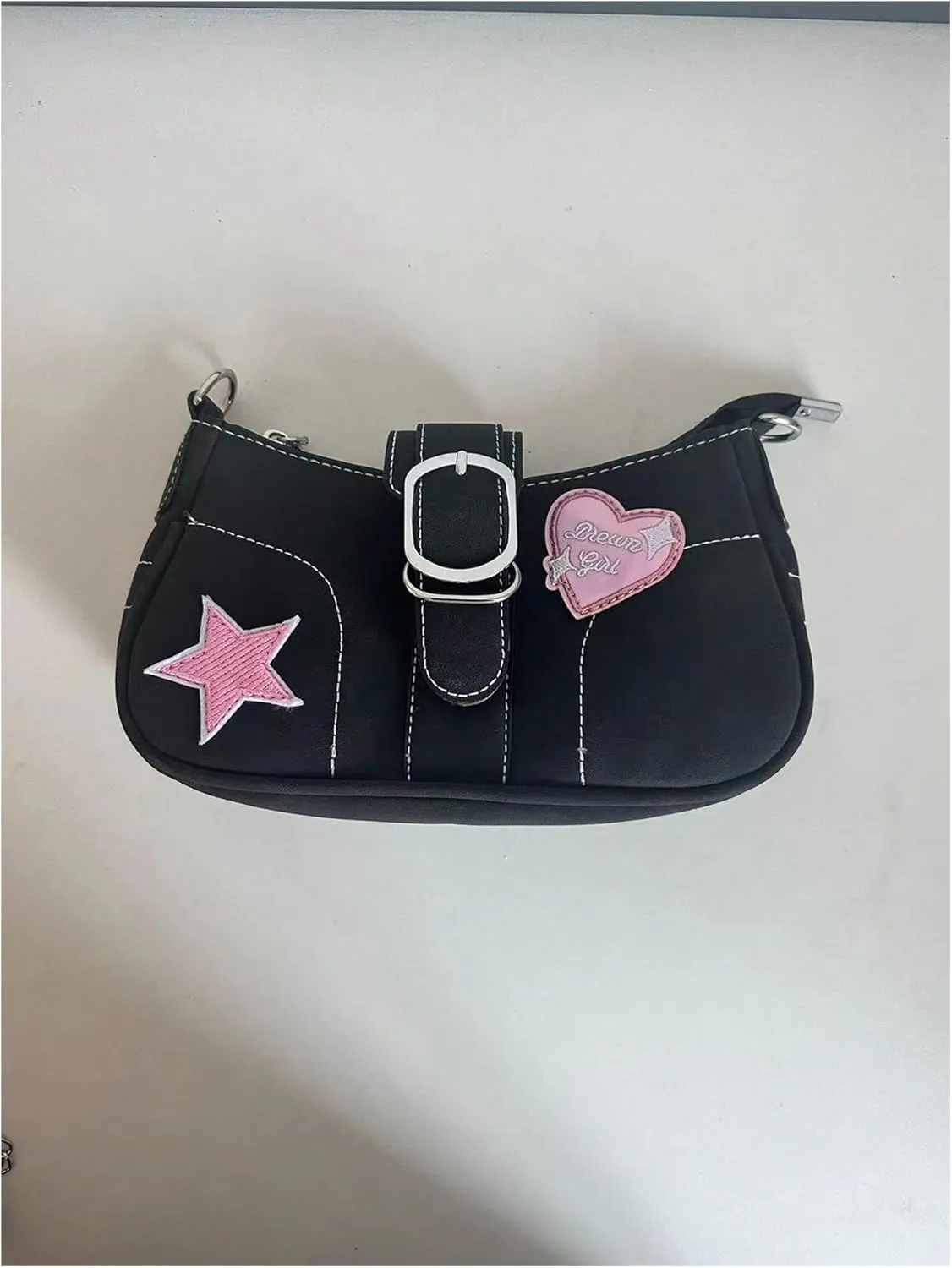 SweatyRocks Women's Casual Pattern Y2K Flap Handle Shoulder Bag Mini Chain Handbags Purses