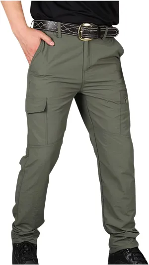 Tactical Pants for Men Stretch Cargo Pants Military Work Pants Outdoor Activity Hiking Pants with Multi Pockets