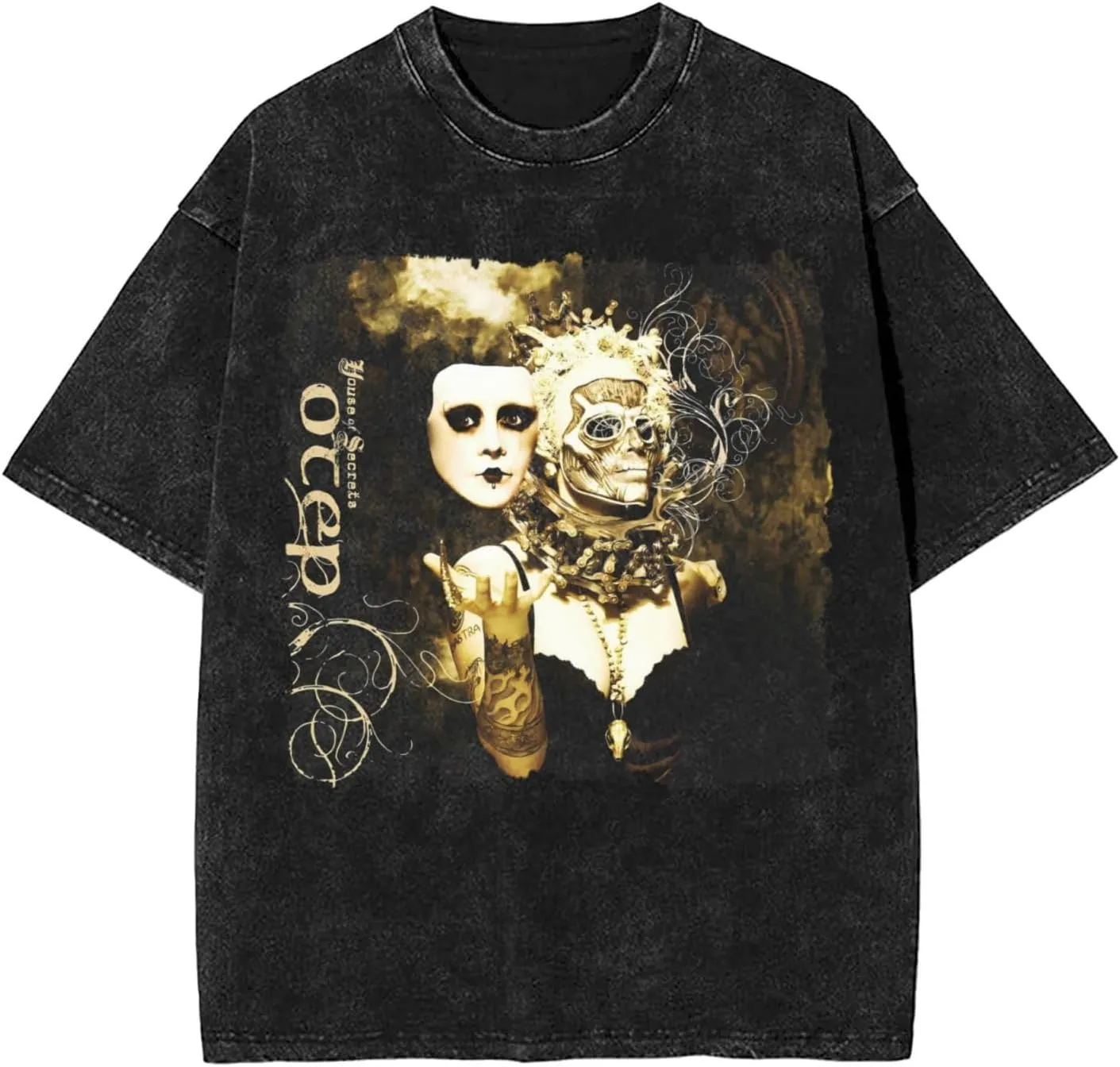 Tees Men's Summer Short Sleeve Y2K Vintage Graphic Print Streetwear Shirts