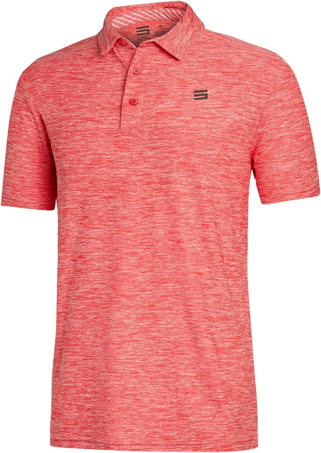 Three Sixty Six Golf Shirts for Men - Dry Fit Short-Sleeve Polo, Athletic Casual Collared T-Shirt