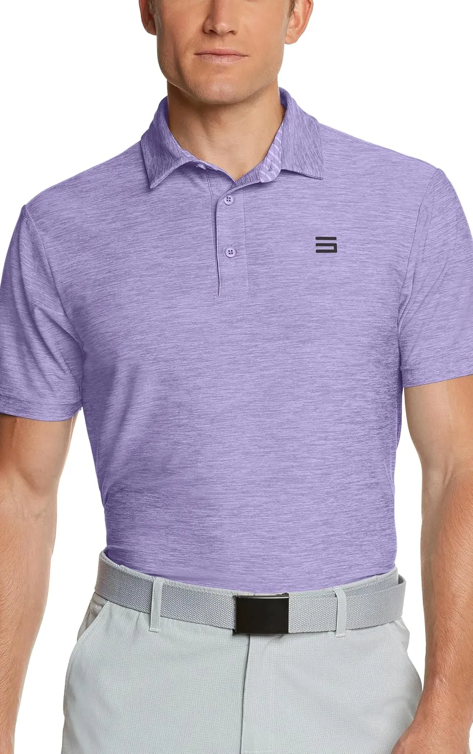 Three Sixty Six Golf Shirts for Men - Dry Fit Short-Sleeve Polo, Athletic Casual Collared T-Shirt