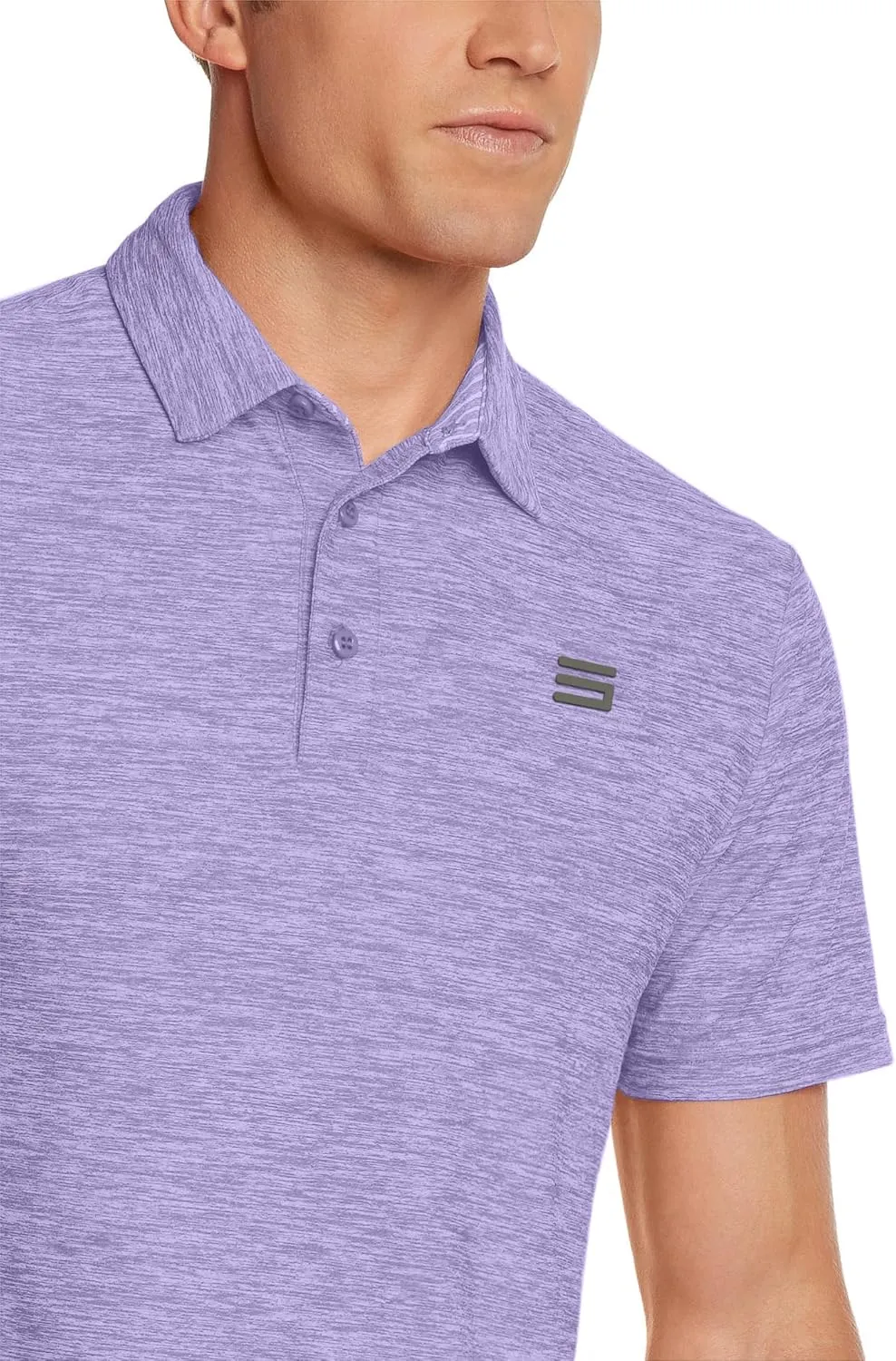 Three Sixty Six Golf Shirts for Men - Dry Fit Short-Sleeve Polo, Athletic Casual Collared T-Shirt