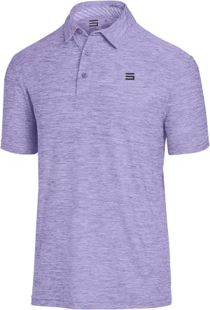 Three Sixty Six Golf Shirts for Men - Dry Fit Short-Sleeve Polo, Athletic Casual Collared T-Shirt