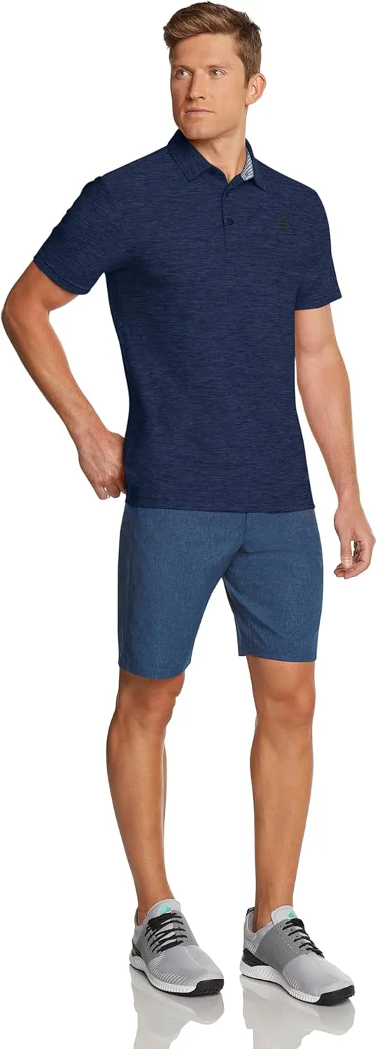 Three Sixty Six Golf Shirts for Men - Dry Fit Short-Sleeve Polo, Athletic Casual Collared T-Shirt