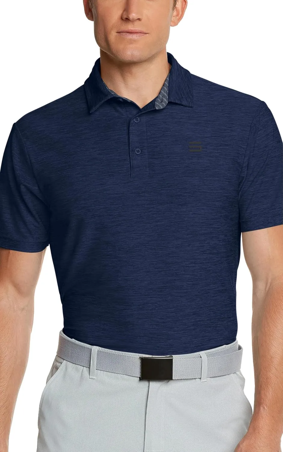Three Sixty Six Golf Shirts for Men - Dry Fit Short-Sleeve Polo, Athletic Casual Collared T-Shirt